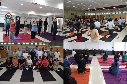 IIM Indore Celebrated Fourth International Day of Yoga 2018