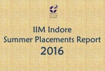 IIM Indore Summer Placement Report 2016